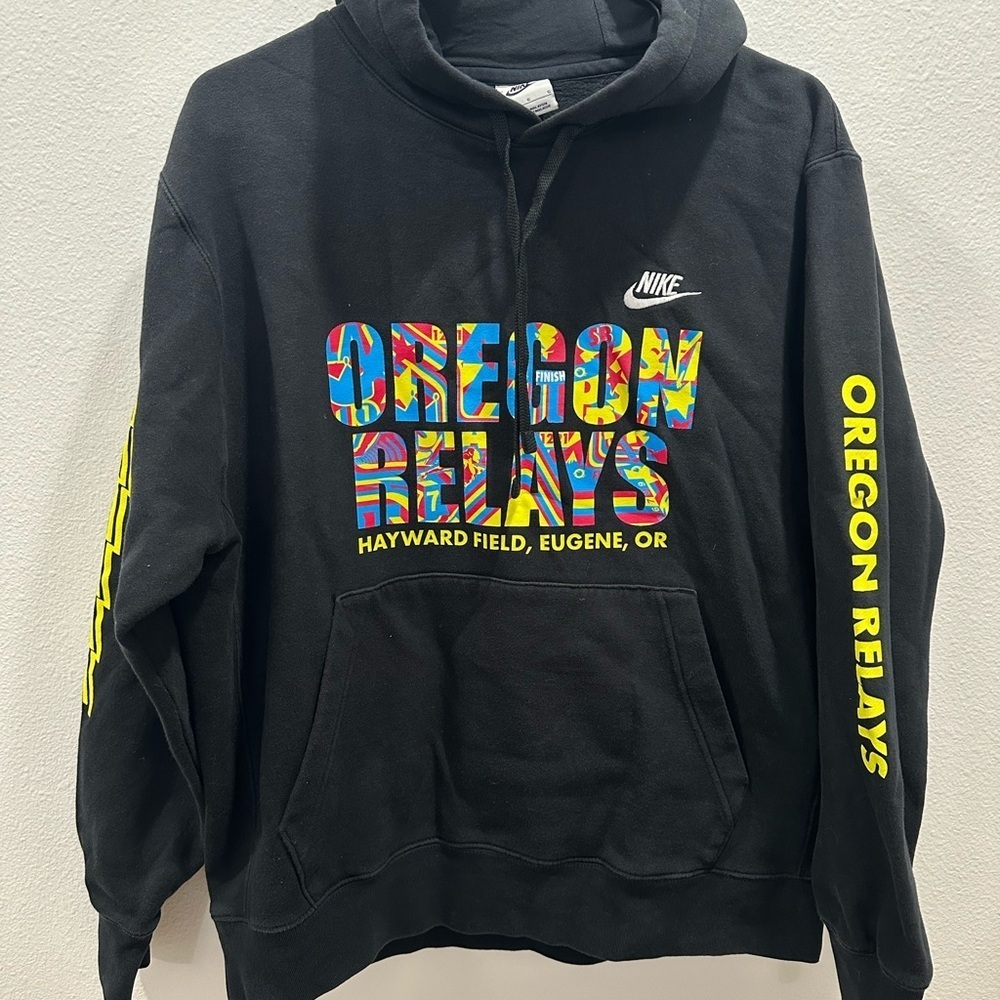 Nike Black Hoodie Oregon Relays men’s large sweatshirt